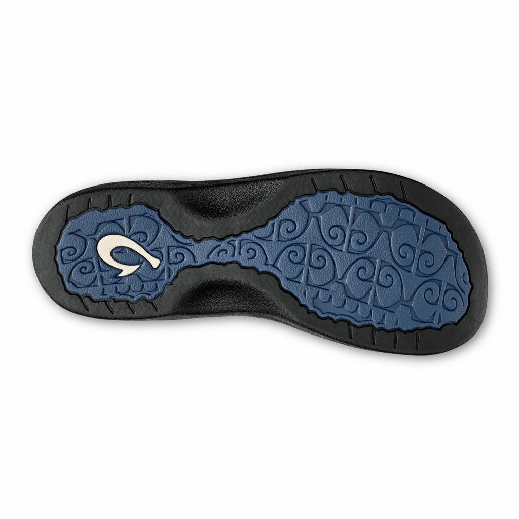 Olukai Women's Ohana Flip Flop - Blueberry / Black US793-056